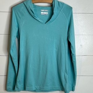 COLUMBIA HOODED ATHLETIC TOP SZ XS